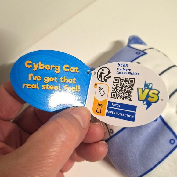 Cyborg Cat 505 Dogs vs Squirls 021 Sniper Cats Vs Pickles Beanie Plush Lot - Picture 4 of 10